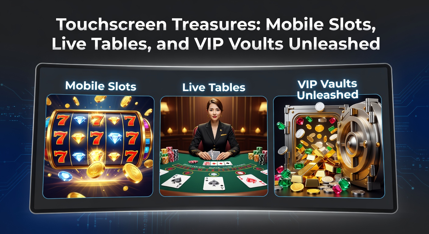 Live-Dealer-Tisch auf einem Tablet, mit VIP-Elementen und goldenen Tresoren im Hintergrund, die Highroller-Belohnungen andeuten